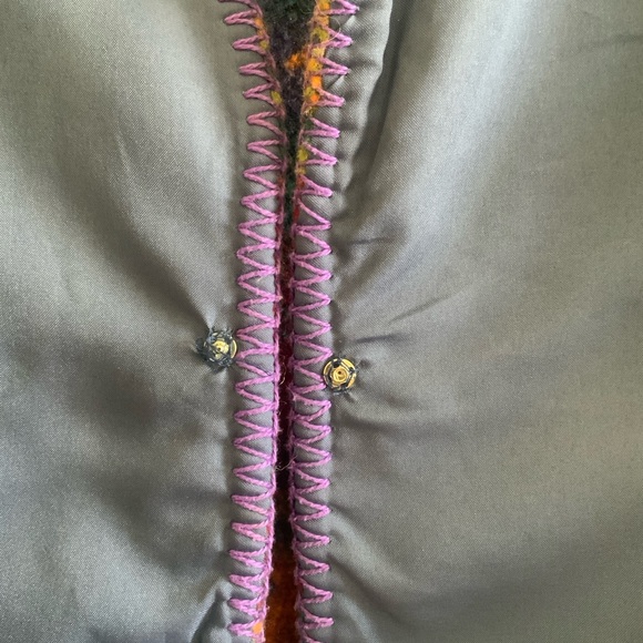 Rhonda Stark Navajo Southwest Wool Blend Blanket Vest Women’s Size Medium - Picture 8 of 11